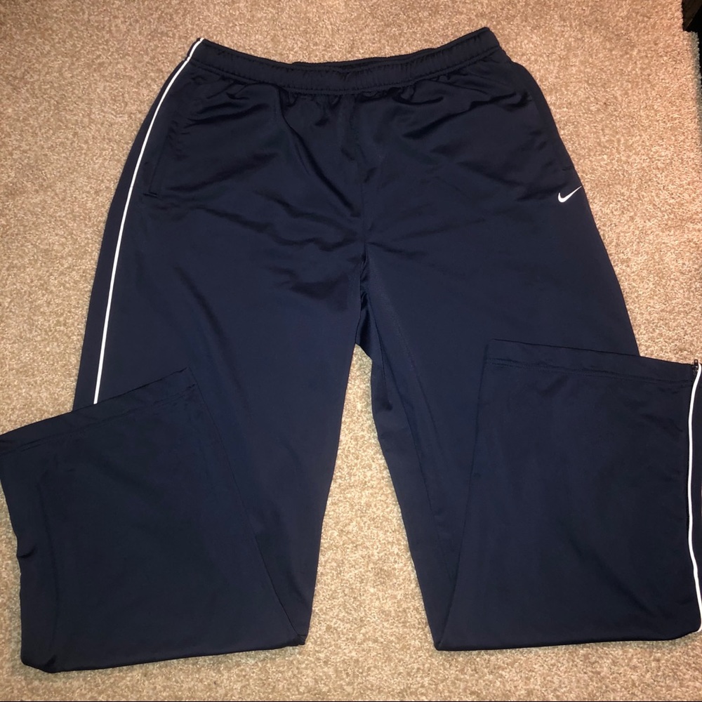 Mens Navy Nike Trackpants